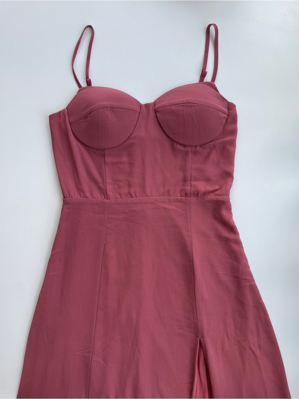 Windsor Rose Bustier Slip Dress with Spaghetti Straps